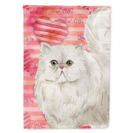 Carolines Treasures Persian Cat Love Flag Canvas House Size CK3050CHF